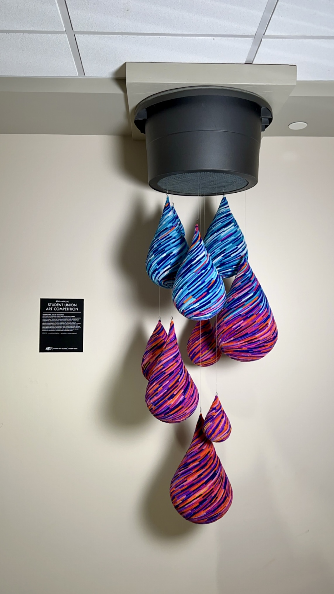 pipe cleaner rain drops