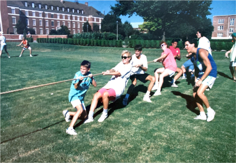 1990s SUAB tug of war event