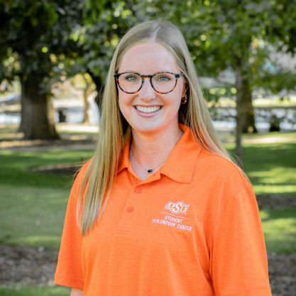 Headshot image of Student Volunteer Center Coordinator, Haley Osiek